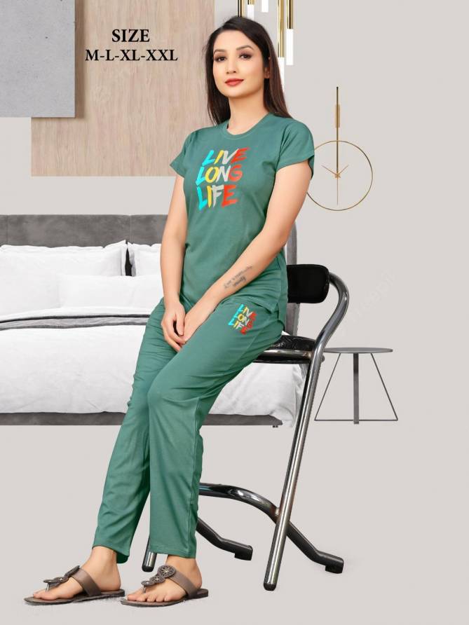 Swara Always New Comfort Imported Smoth Night Suits Catalog
